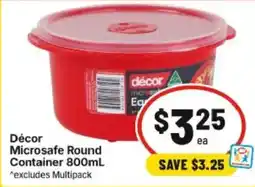 IGA Décor Microsafe Round Container offer