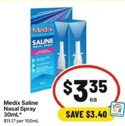 IGA Medix Saline Nasal Spray offer