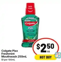 IGA Colgate Plax Freshmint Mouthwash offer