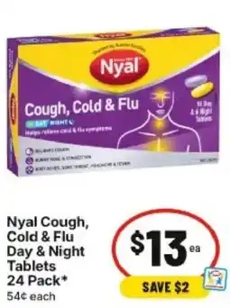 IGA Nyal Cough Cold & Flu Day & Night Tablets offer