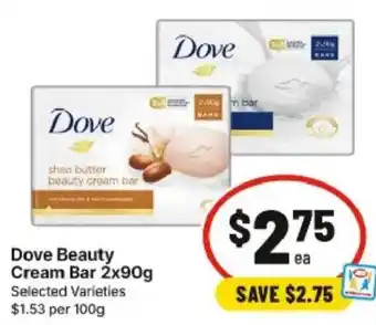 IGA Dove Beauty Cream Bar offer