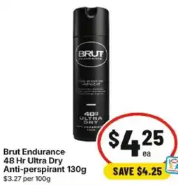 IGA Brut Endurance 48 Hr Ultra Dry Anti-perspirant offer