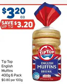 Foodland Tip Top English Muffins offer