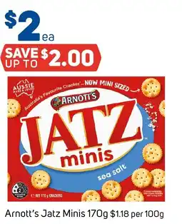 Foodland Arnotts Jatz Minis offer
