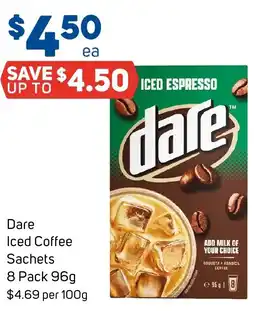 Foodland Dare Iced Coffee Sachets offer