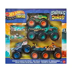 Target Hot Wheels Monster Trucks Sharks vs. Dinos Multipack offer