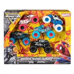 Target Monster Jam Marvel Super Heroes 5-Pack 1:64 Scale offer