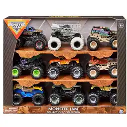 Target Monster Jam, Official 9-Pack of 1:64 Scale Die-Cast Monster Trucks offer