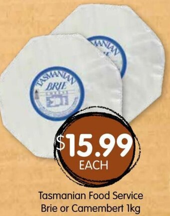 Spudshed Tasmanian Food Service Brie Or Camembert 1kg offer