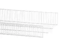 Howards Storage World Elfa 40 Wire Shelf Basket 607mm Width White offer