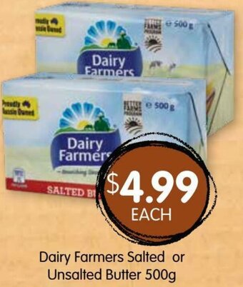 Dairy Farmers Salted Or Unsalted Butter 500g