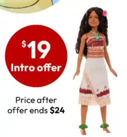 Target Mattel Disney Moana Live-Action Fashion Doll offer