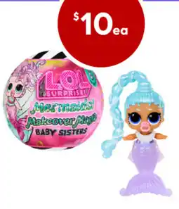 Target L.O.L. Surprise! Mermaids! Makeover Magic Baby Sisters collection offer