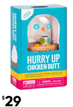 Target Hurry up chicken butt offer
