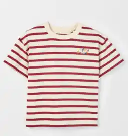 Target Australian Cotton oversized embroidered stripe t-shirt offer
