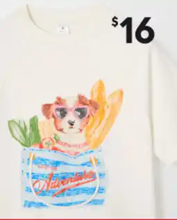 Target Target Australia Kids Australian Cotton French Terry T-Shirt (Dog / Cream Edition) offer