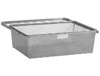 Howards Storage World Elfa 40 Gliding Mesh Drawer W605mm x H185mm - Platinum offer