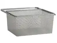 Howards Storage World Elfa 40 Gliding Mesh Drawer W605mm x H285mm - Platinum offer
