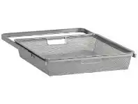 Elfa 40 Gliding Mesh Drawer W449mm x H85mm - Platinum