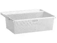 Howards Storage World Elfa 30 Gliding Mesh Drawer W605mm x H185mm - White offer