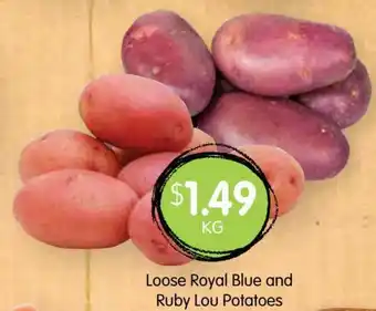 Spudshed Loose Royal Blue And Ruby Lou Potatoes offer