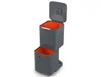 Howards Storage World Joseph Joseph 40L Totem Compact Bin - Graphite offer