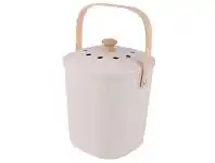 Appetito Bamboo Compost Bin - White