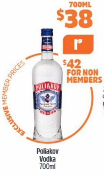 BWS Poliakov Vodka offer