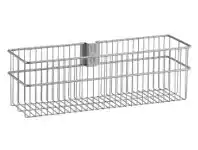 Howards Storage World Elfa Wire Large Basket W435 x D134 x H140mm Platinum offer