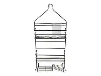 Howards Storage World Black Onyx 3-Tier Shower Caddy offer