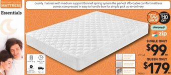 Cheap as Chips Mattress Essentials Single Only offer