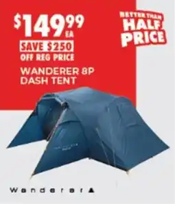 BCF wanderer 8p dash tent offer