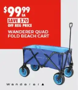 BCF Wanderer quad fold beach cart offer