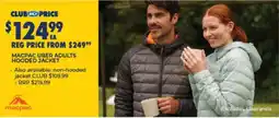 BCF Macpac uber adults hooded jacket offer