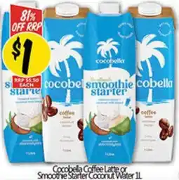 NQR Cocobela Coffee Latte.or Smoothie Starter Coconut Water offer