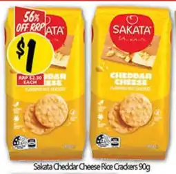 NQR Sakata Cheddar Cheese Rice Crackers offer