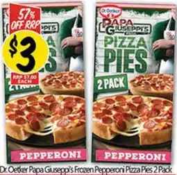 NQR Dr. Oetker Papa Giuseppi's Frozen Pepperoni Pizza Pies offer