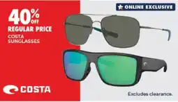 BCF Costa sunglasses offer