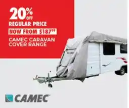 BCF Camec caravan cover range offer