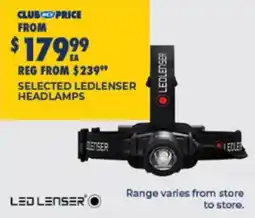 BCF Selected ledlenser headlamps offer