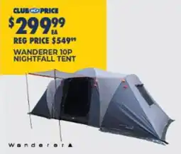 BCF Wanderer 10p nightfall tent offer