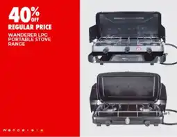 BCF Wanderer lpg portable stove range offer