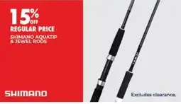 BCF Shimano aquatip & jewel rods offer