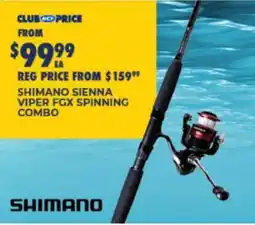 BCF Shimano sienna viper fgx spinning combo offer