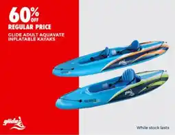 BCF Glide adult aquavate inflatable kayaks offer