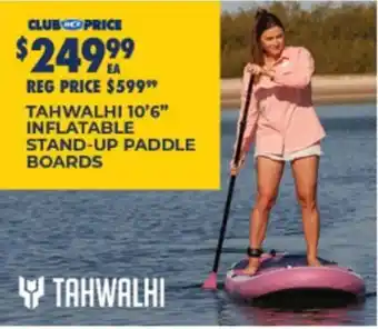 BCF Tahwalhi 10'6" inflatable stand-up paddle boards offer