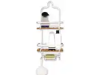 Butlers Bamboo & Aluminium 2 Tier Shower Caddy