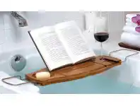 Howards Storage World Umbra Aquala Bamboo Bath Caddy offer