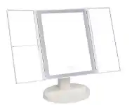 Howards Storage World Urburn Tri-Fold Standing Touch LED Light Mirror offer
