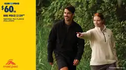 BCF Macpac tui fleece pullover offer
